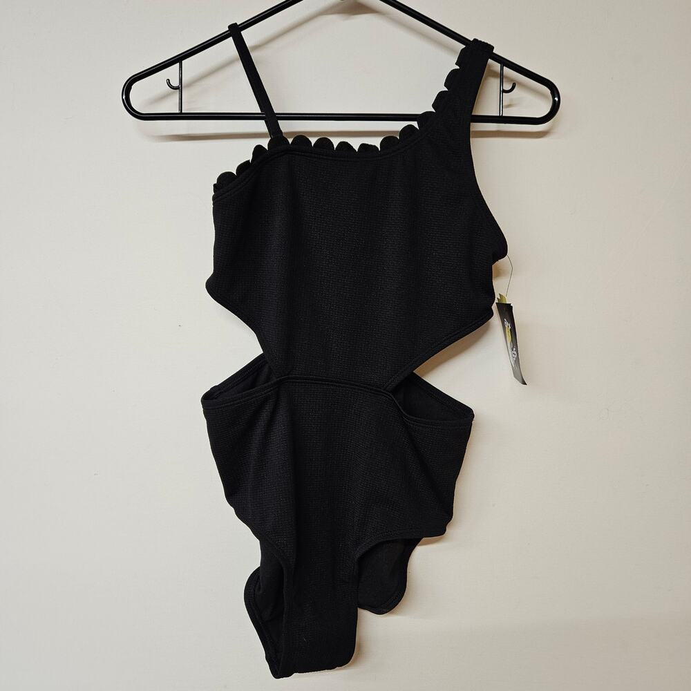 Art Class Black One Piece Swimsuit Size XL /‎ 14 Kids NWT Vacation Pool Travel